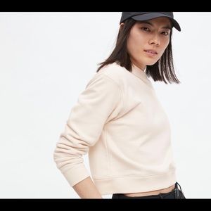 Uniqlo cropped crew neck sweatshirts